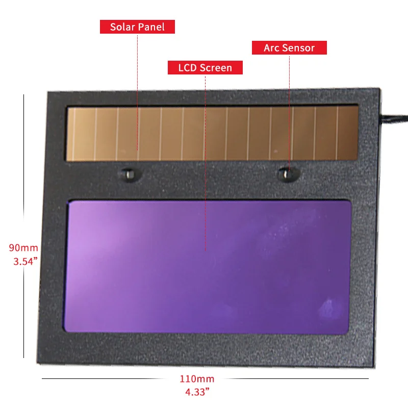 Welding Helmet With Light Solar Auto Dimming Welder Mask for Men 1/1/2 Top Optical  HoodLight and Dark Can Be Adjusted