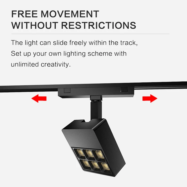 VACE Spot Cct 48V Gold Kitchen Grid Aluminum Body System Pendant Magnet Magnetic Led Track Lights