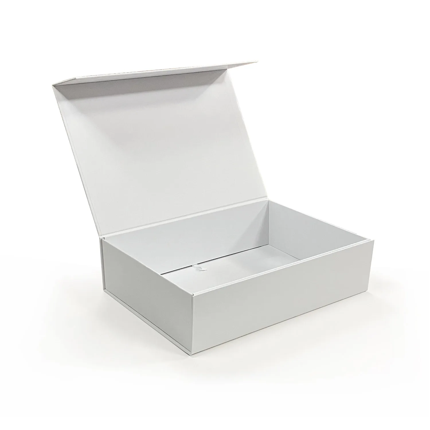 Luxury Recycled Collapsible White Rigid Magnetic Gift Box Matte With Magnetic Closure Lid with Insert for Wine Bottle