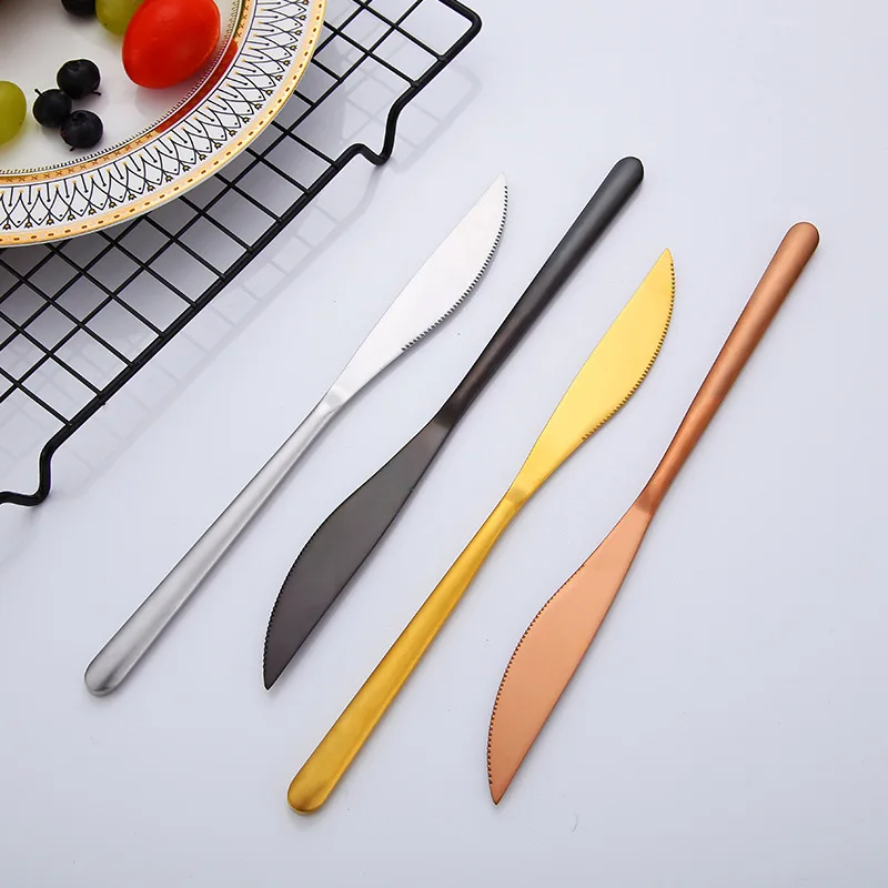 
China Factory Exquisite Cutlery Metal Stainless Steel Steak Knife 