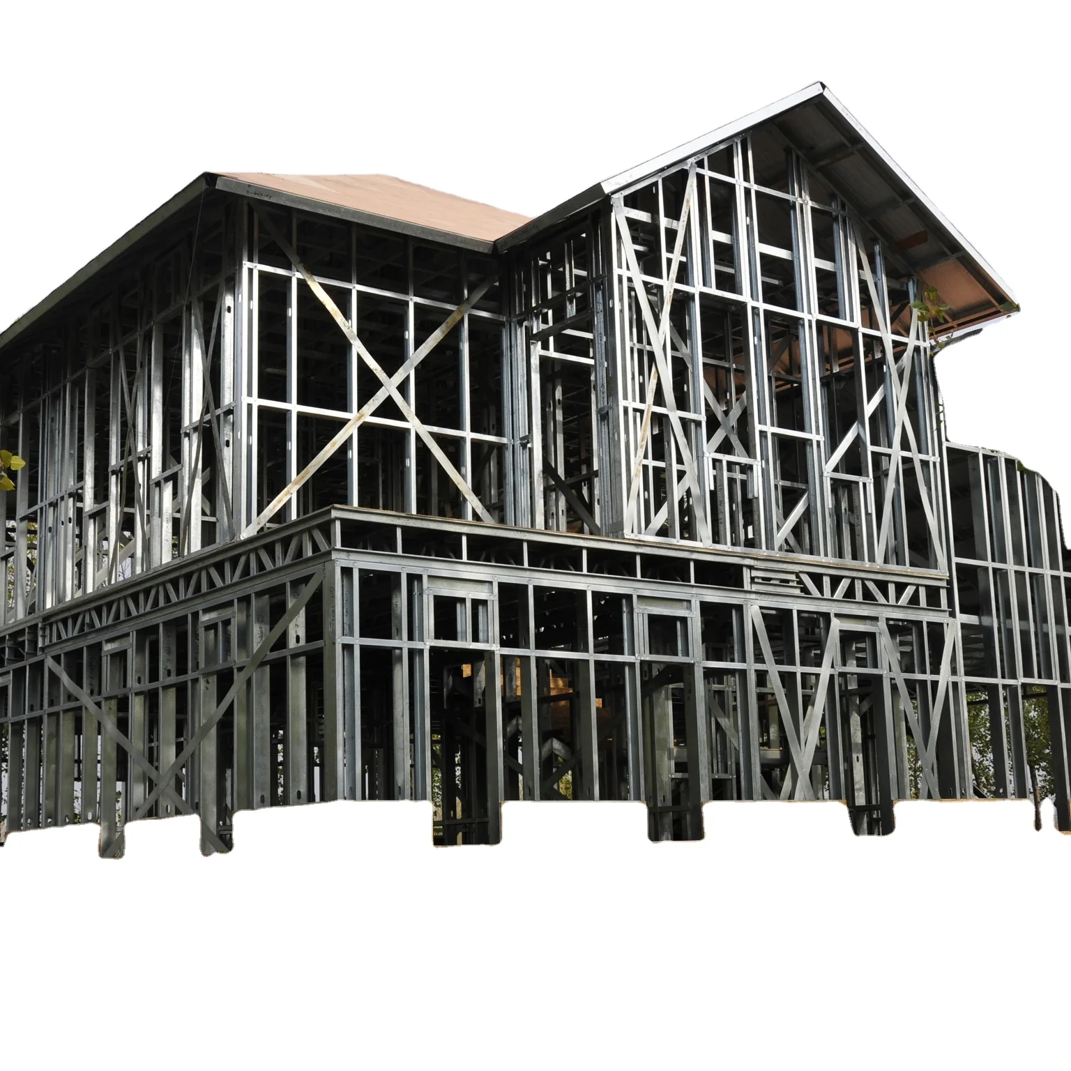 four bedrooms one bathroom residential modern light steel gauge frame prefabricated houses luxury villas ready to quick install