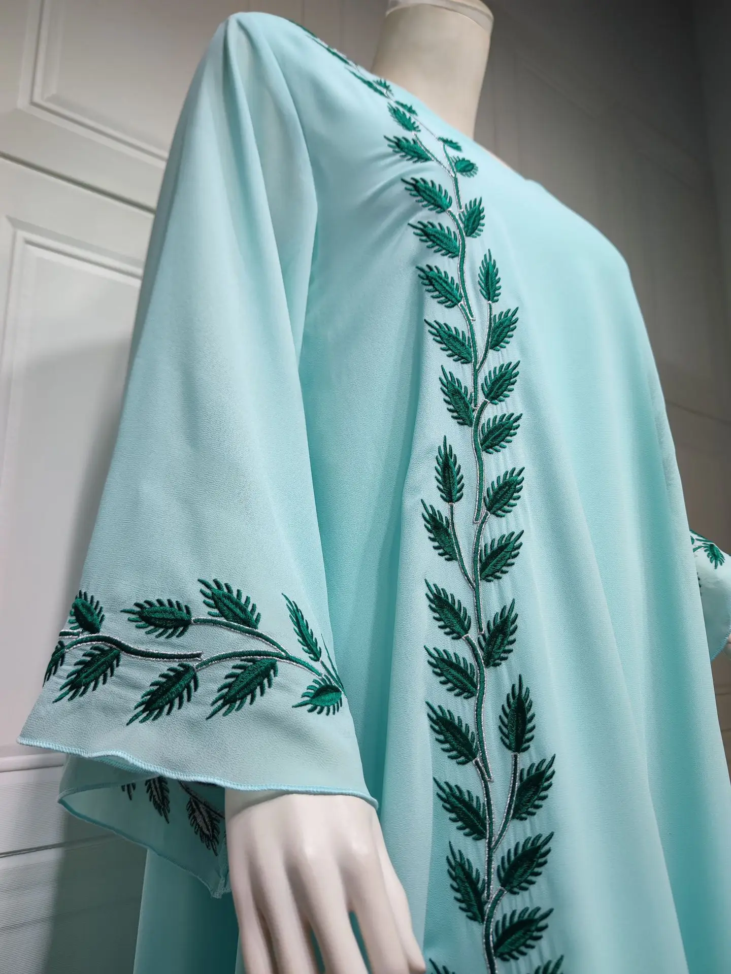ZANDY OEM Islamic Clothing Muslim Embroidered Eid Hijab Sets Dubia Abaya Dress