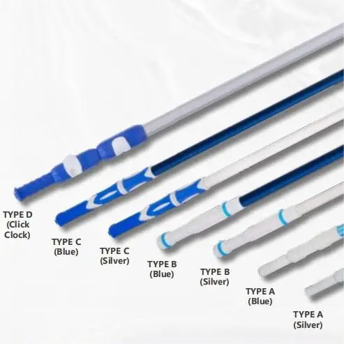 Aluminium Telescopic Pole for Pool Corrugated Design with Cleaner and Filter for Pool Brush and Leaf Skimmer