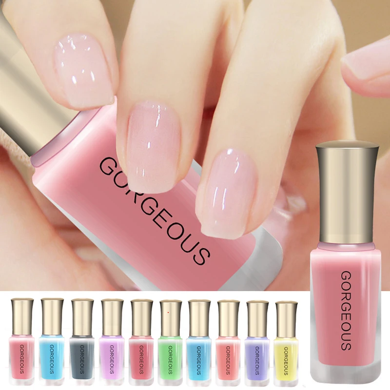
Transparent Lasting Gel Nail Polish Art Eco-friendly Quick drying Translucent Nude Color Jelly Nail Polish Gel Unpeelable 