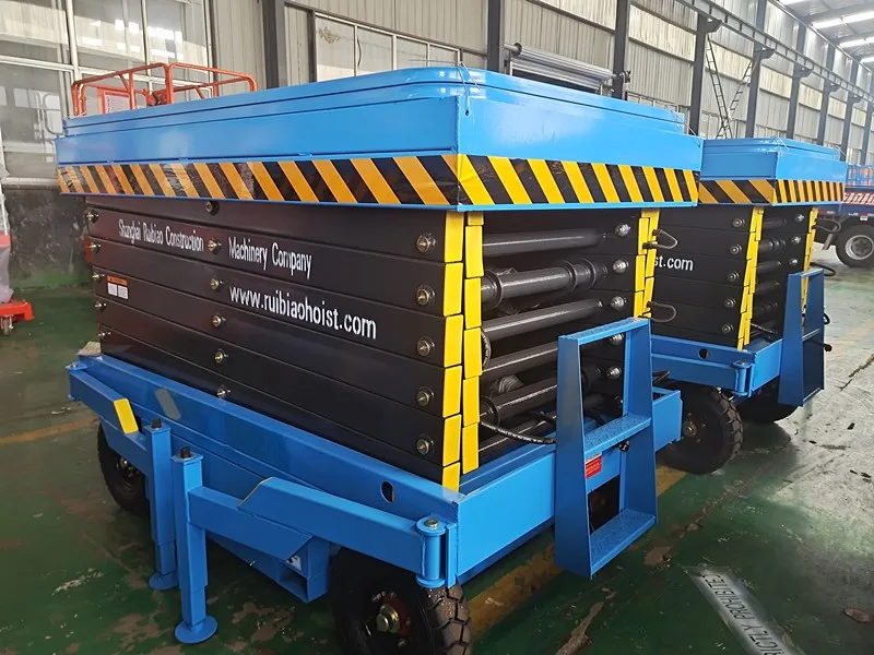 Wholesale High Quality Mobile Scissor Lift 500kg Movable Hydraulic Electric Scissor Lift