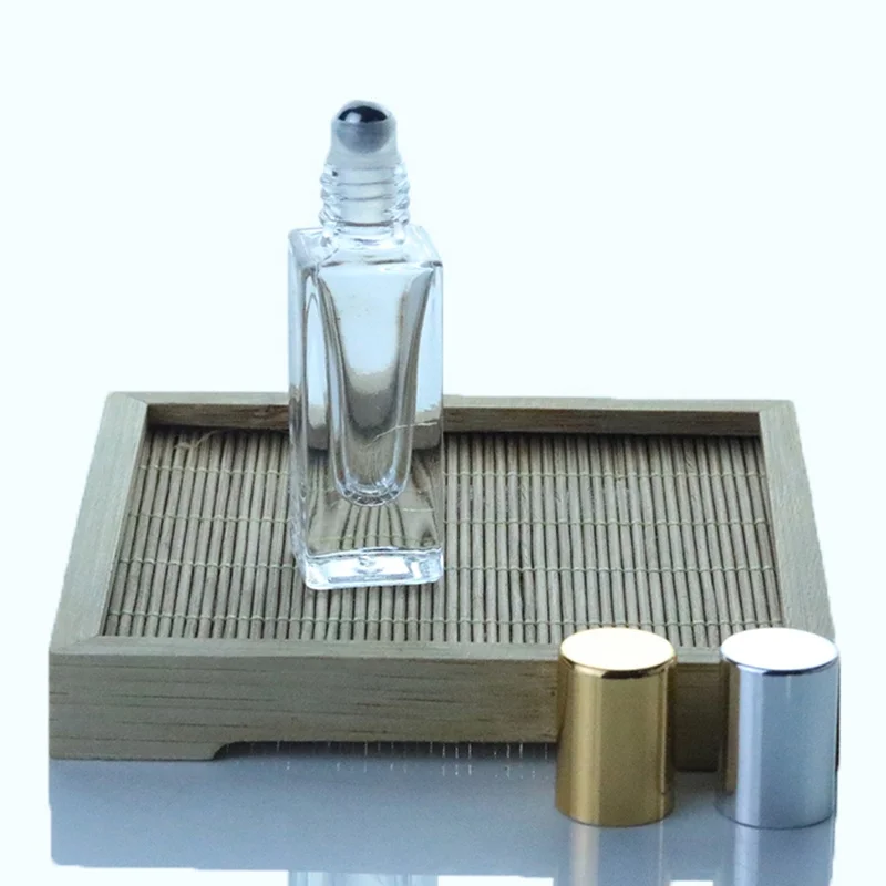  5 мл 10 mini square glass roll on bottle стальной роликовый шар парфюмерный флакон