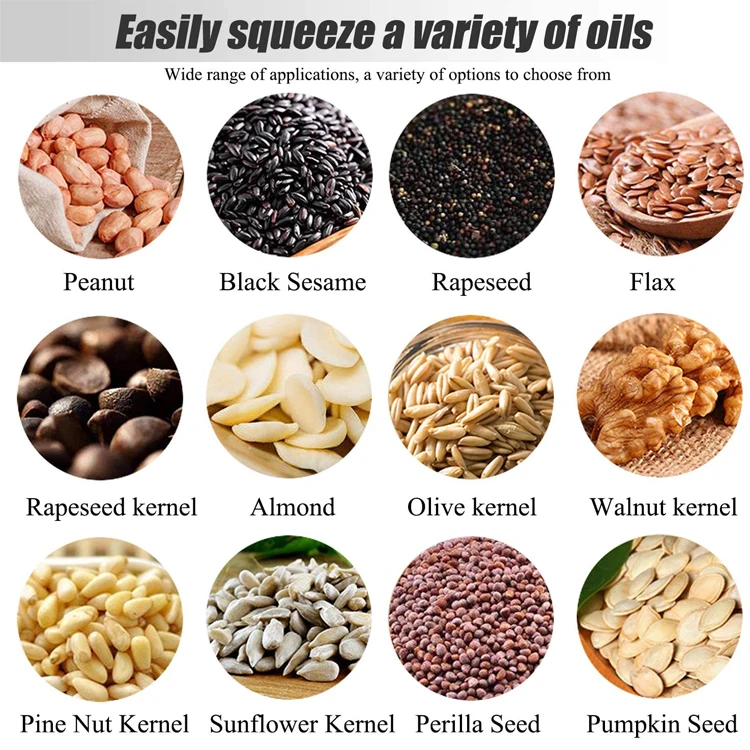 2022 amazon new oil press machine expeller mechanical metal stainless steel cover cutter automatic oil maker machine extractor