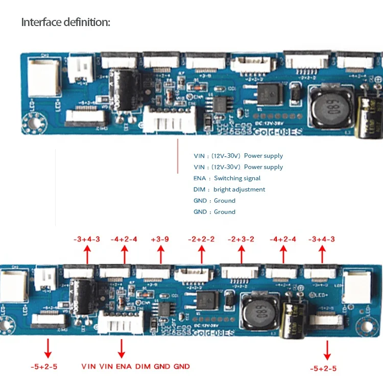 factory price Universal LED backlight inverter  for LED panel Gold-08E