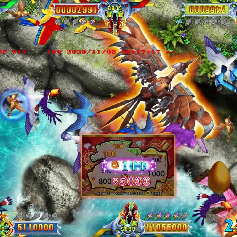 Аркадный шкаф Vgame Birds Paradise 2 игровой автомат для рыбалки охотника стрельбы печатная плата игровая доска