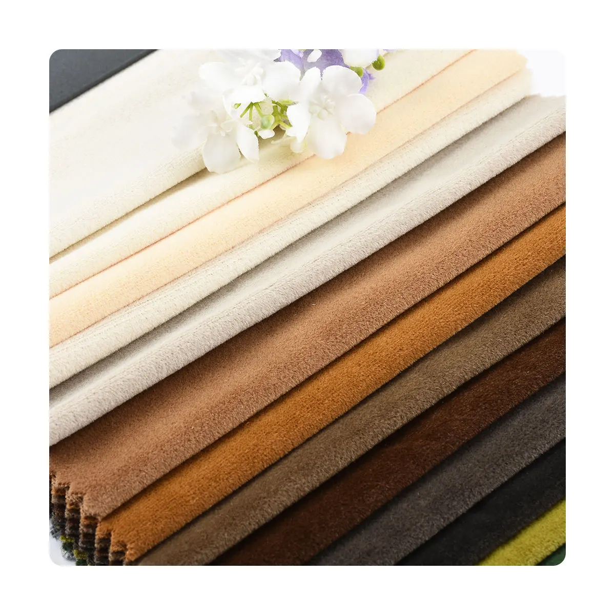 Manufacturers Wholesale Frosted Velvet Spot 250G Cushion Sofa Doll Handbag Fabric