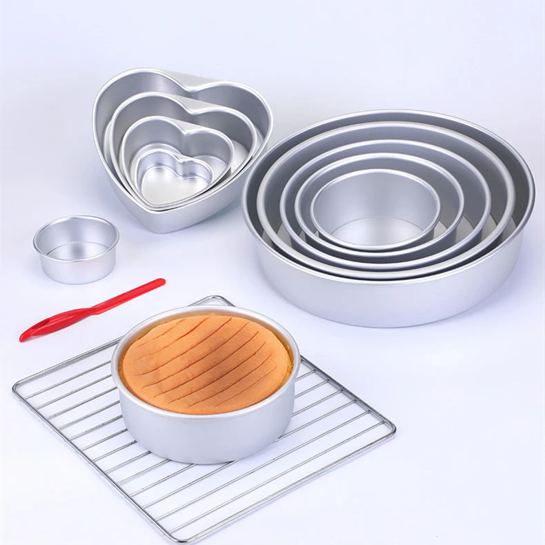 
Hot Sale Bakeware Anodized Aluminum Round Cake Pan with 4-Inch to 12-Inch Cake Pans 