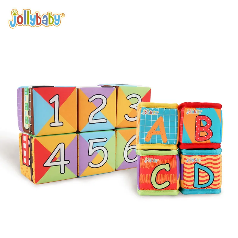 Cloth building blocks toy new infant plush doll soft cube toys for early education