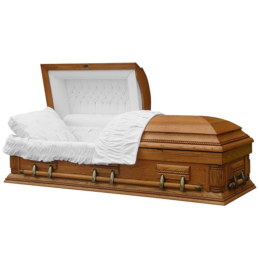 JS-A3536 American style cheap wooden funeral caskets