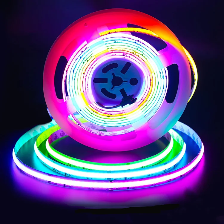 Производитель юаней, Адресуемая Светодиодная лента Dc 12 В 24 В Rgb Cob, светодиодная лента