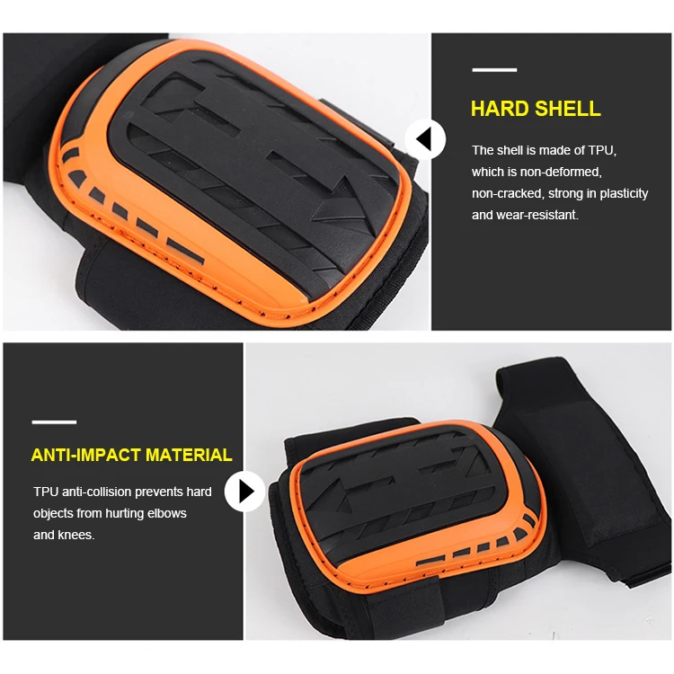 Professional One Size Elastic Knee Pads Anti-Slip Construction Work Soft Fitness Outdoor Gear Gardening-Made EVA Silicone