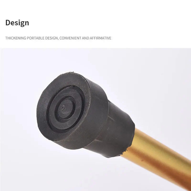 Aluminum Alloy Telescopic Outdoor Hiking Stick Adjustable Length Walking Stick For Elderly People Walking  Cane