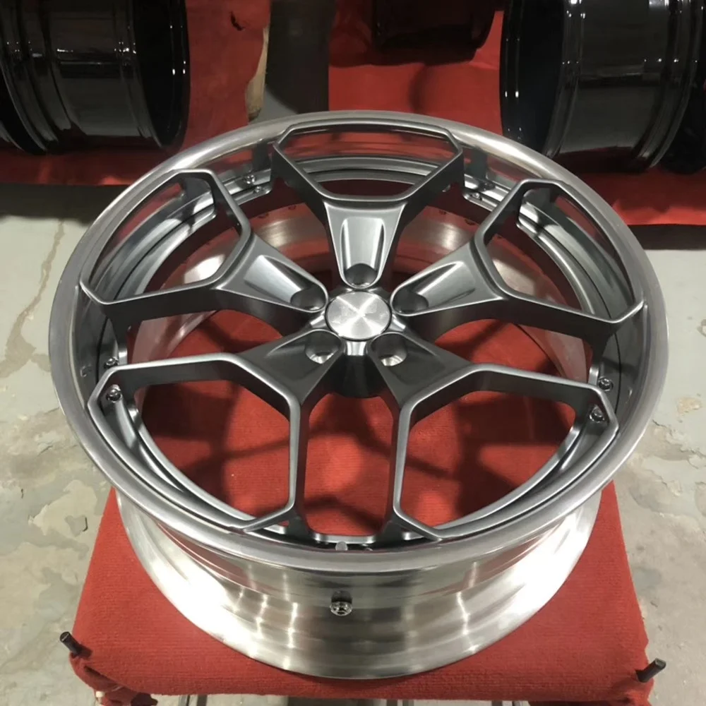 Pengzhen manufacture forge 18 19 20 21 22 24 inch jwl via 5 spoke passenger car wheels for cadillac escalade