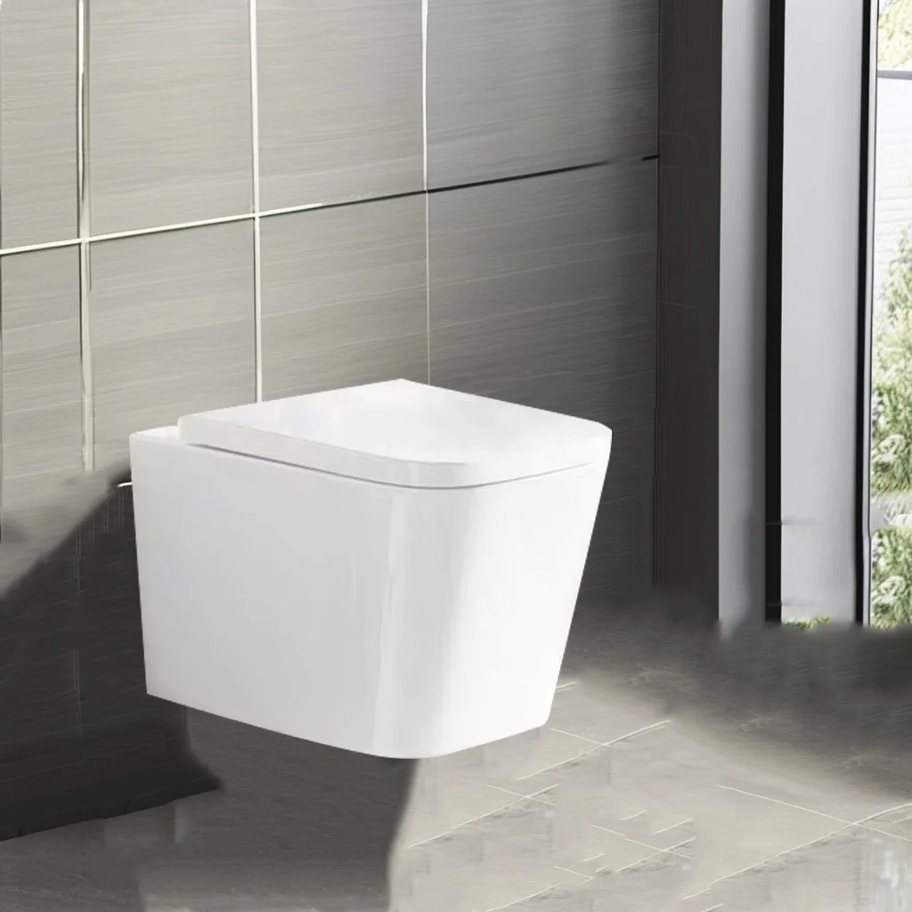 Modern Wc wall toilet cabinet One-Piece Ceramic Floor Flush Toilet P-Trap Drainage for Hotels Australian Lavatories