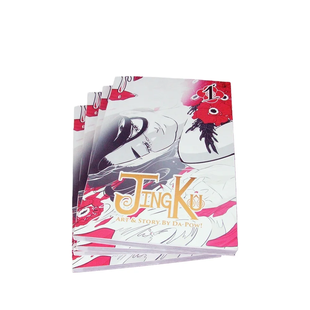 Various Size A4 A5 A6 Customized Offset Printing Manga Romantic Adventure Comics Reading Books
