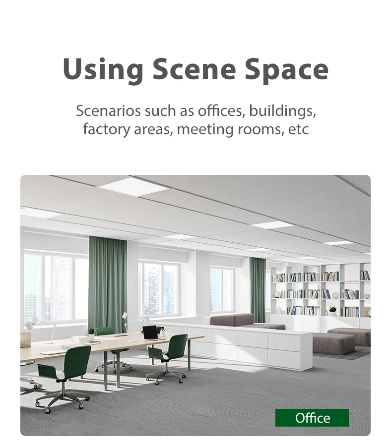 Good Quality Back Lit Office 60x60 600x600 Surface Mount Ceiling Recess Mount Square Side-Emitting LED Panel Lights