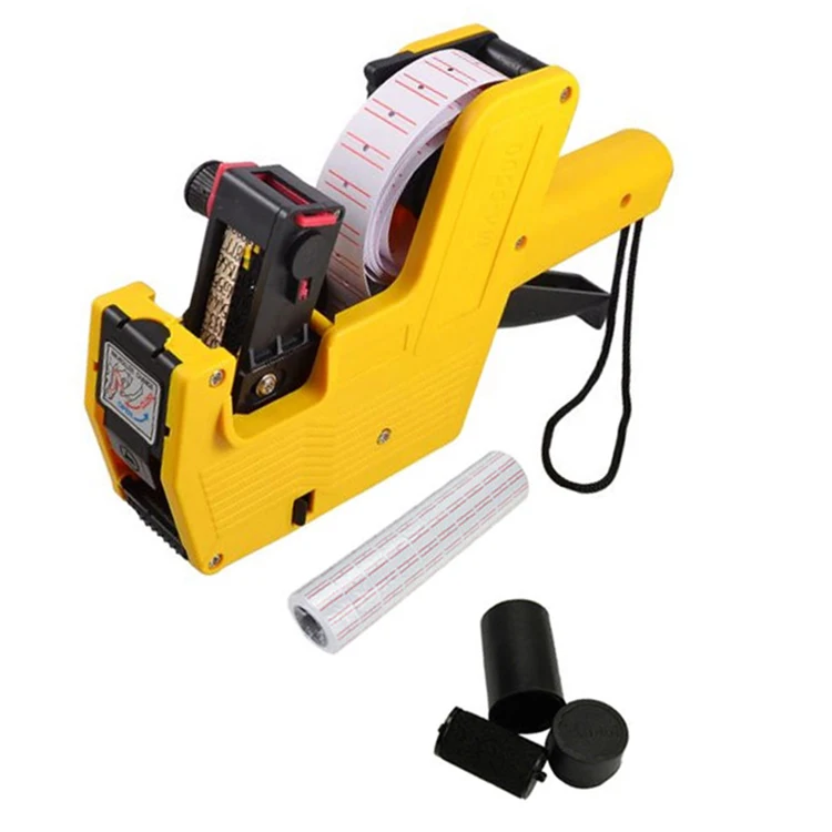 Professional Factory Single Line Price Gun Label Roll Sticker 8 Digits Price Label Tag Gun Tool Marking