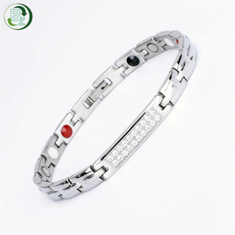 Elegant Womens Bio Magnetic Energy Titanium Therapy Bracelet Pain Relief for Arthritis Carpal Tunnel