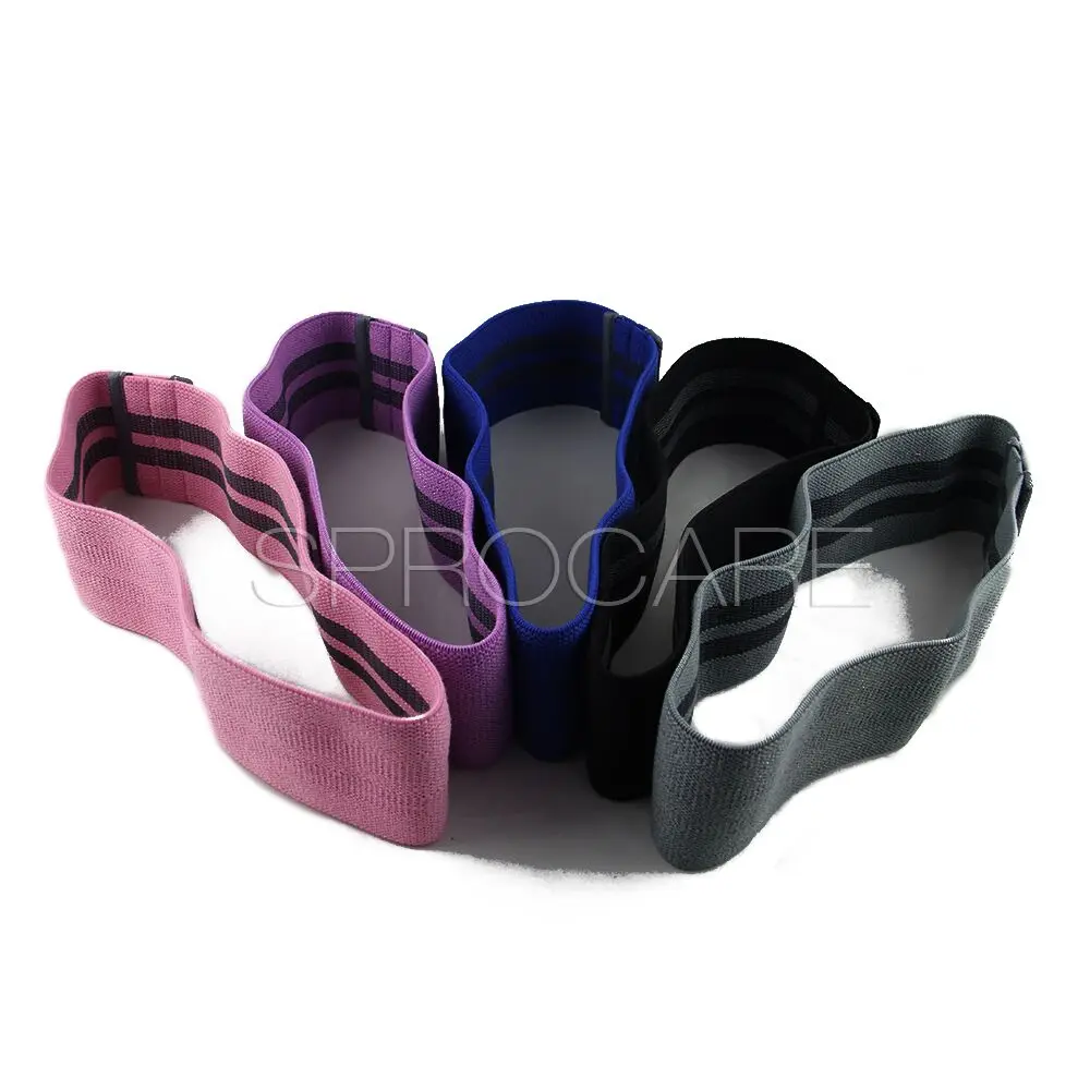 Hot sale home fitness training elastic booty hip band circle resistance loop bands set