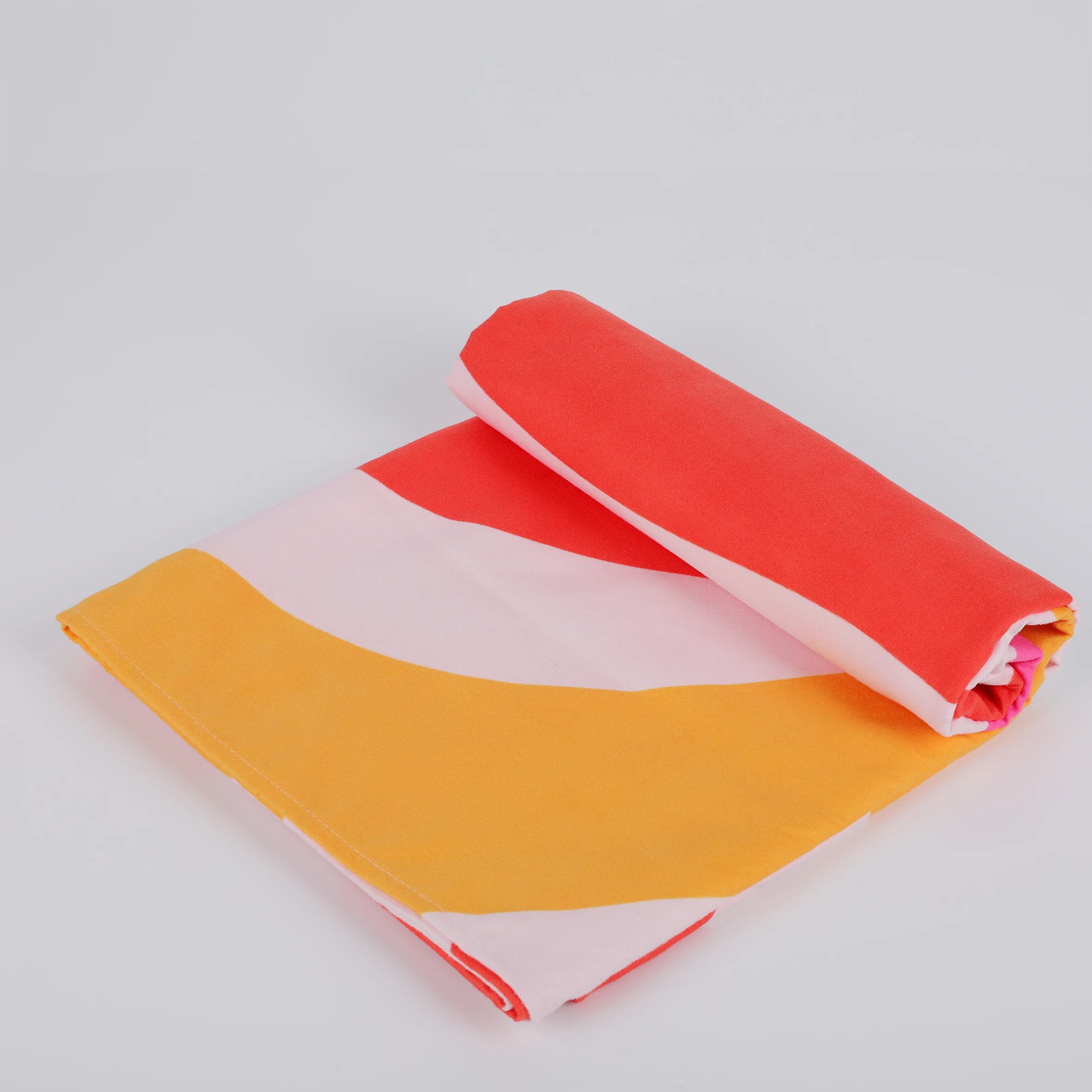 Бесплатный образец очень большой размер по индивидуальному заказу 80*160 см Быстросохнущий мешок из микрофибры без песка полотенце из микрофибры на заказ свернутый подол