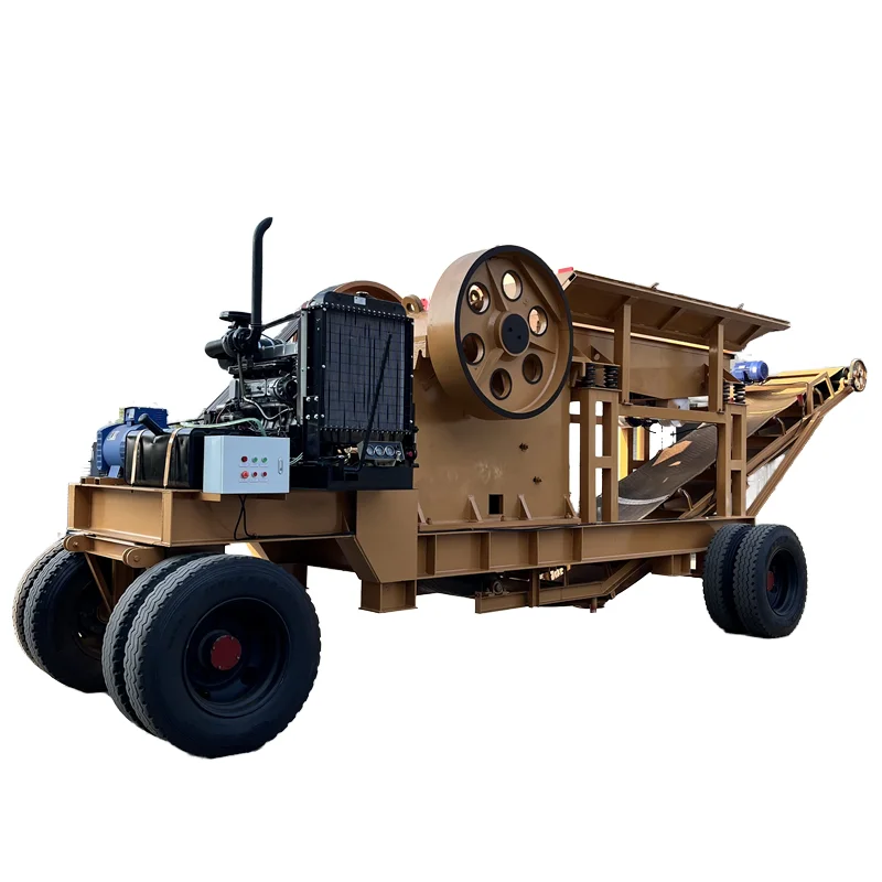 Subaru Mobile crusher Mobile diesel engine jaw crusher Forest gravel jaw crusher, aggregate rock stone stone 30-1250TPH T/h