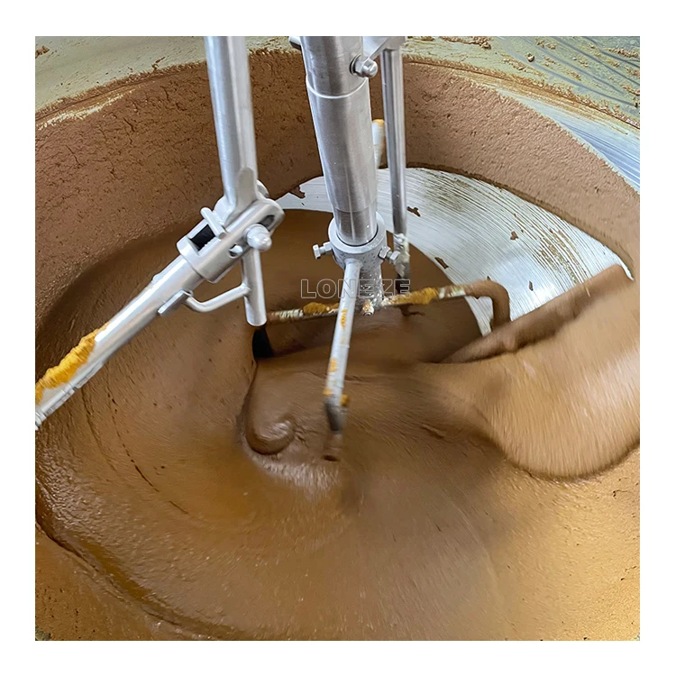 Industrial Double Cooking Mixer  Curry Paste Making Machine Sugar Caramel Sauce Cooking Pot with Mixer