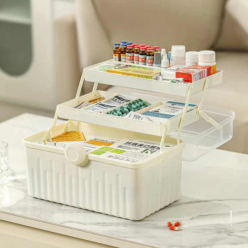 Custom Large Plastic Travel Medicine Pill Pharmacy Boxes Medication Organizer Case Packaging With Logo