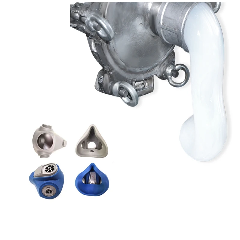Customized liquid silica gel vacuum mask covers silicone breath gas valve mask respirator rubber products