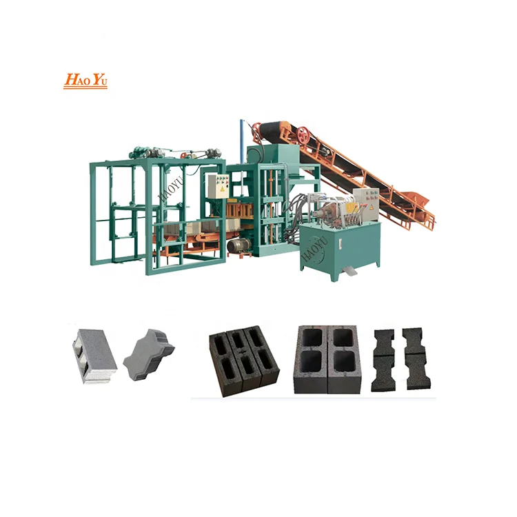 The price of Indian brick making for fully automatic hydraulic concrete  QT4-20 fly ash bricks block forming machine quotation