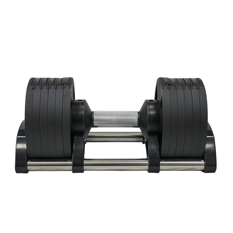 Fast shipping wholesale free weight round workout 4kg Increments 20kg 32kg 40kg weights gym adjustable dumbbells set in lbs