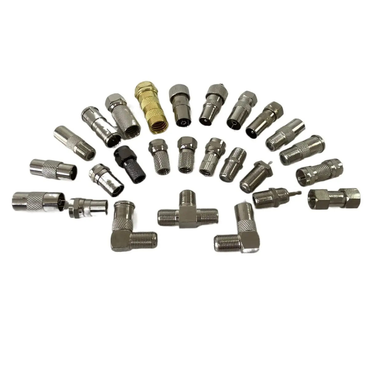 Free Sample Factory Direct Price F Female To F Male Connector Tv Antenna Coaxial Connector F Connector Tv Coaxial Plug