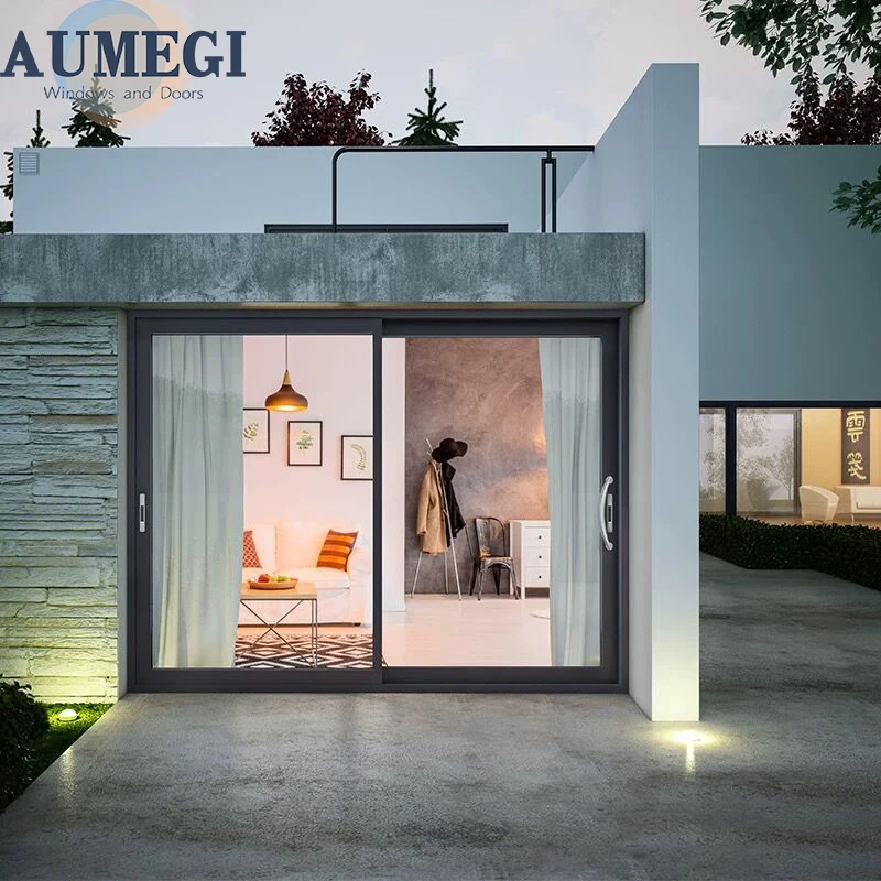 Aumegi Export Quality Heavy Duty Glass Lift Sliding Door Outdoor Balcony Garden Sliding Door Patio Sliding Glass Doors