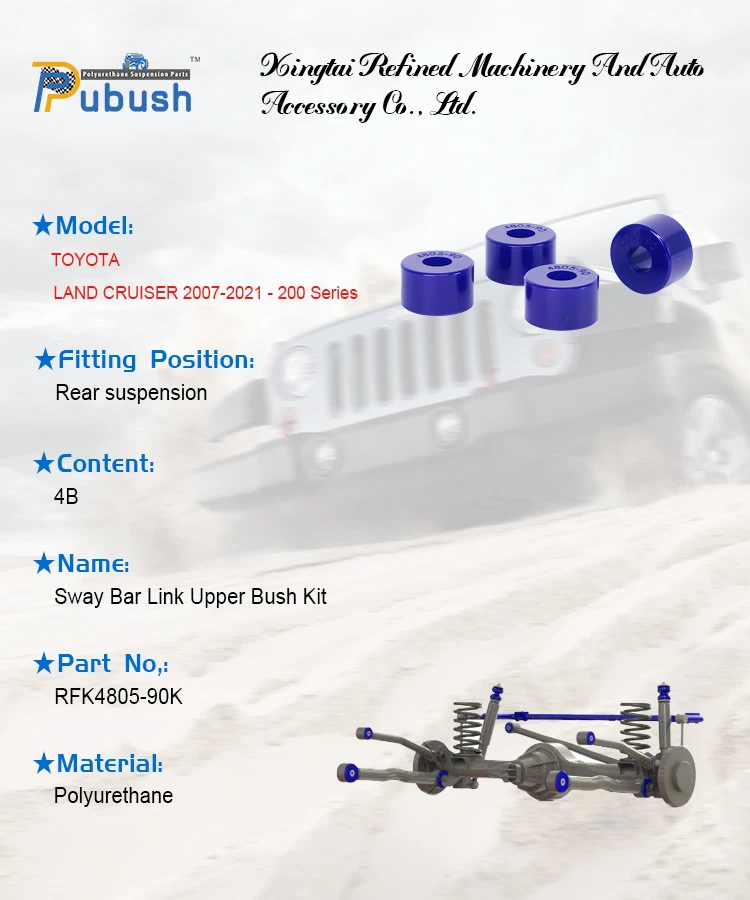 Other Suspension Parts Polyurethane Bushing Sway Bar Link Upper Bush Kit RFK4805-90K for TOYOTA LAND CRUISER 2007-on 200 Series