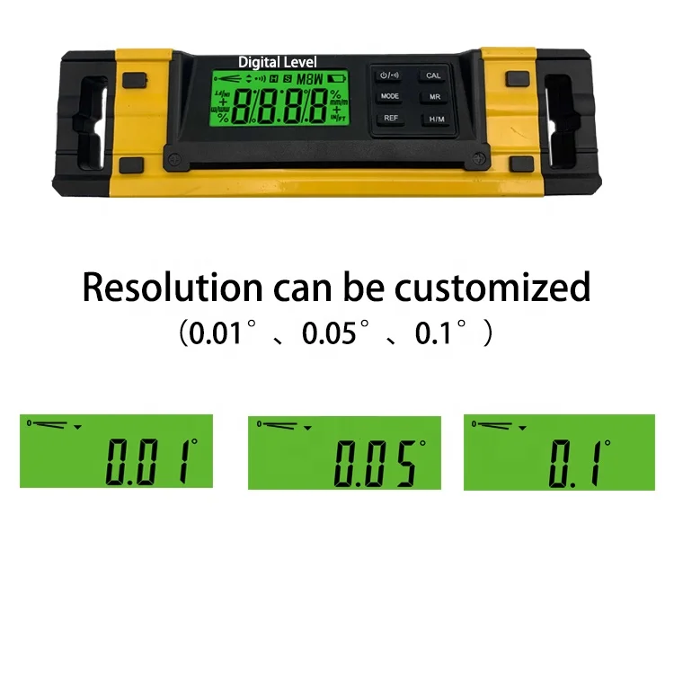 9 Inch LCD Backlight Electronic Measuring Spirit Level Meter Digital Level