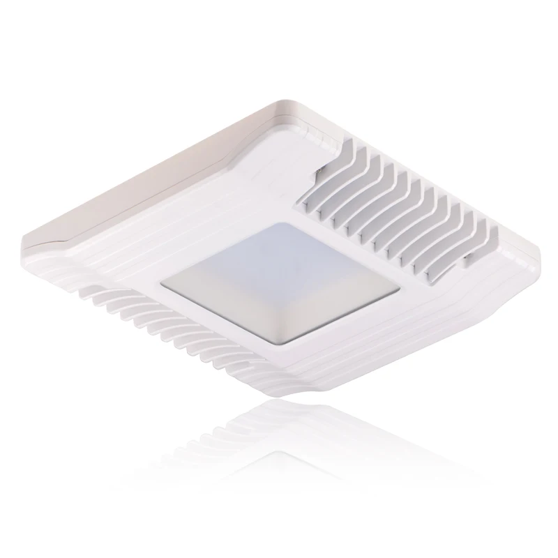 Outdoor Waterproof IP65 Commercial Canopy Light Fixtures 60W Parking Garage Canopy LED Lights For Gas Station