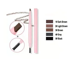 Private Label Make Up Eye Brow Pen Set Pink Box Eyebrow Pencil