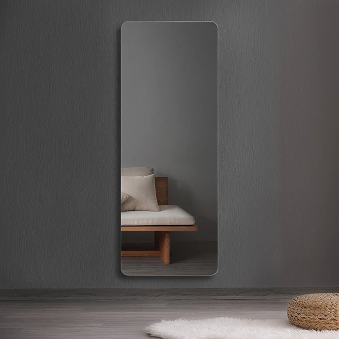 Безрамное Полноразмерное туалетное зеркало со светодиодной подсветкой