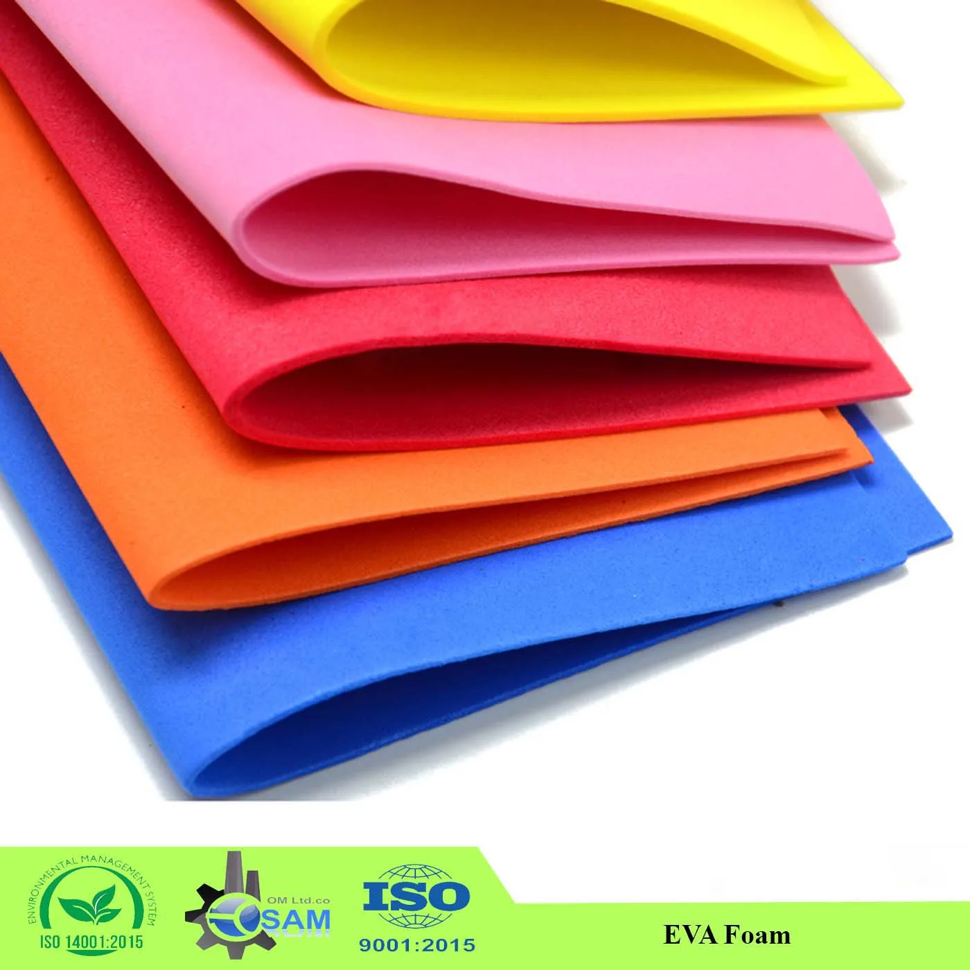 25-80 Degree EVA Foam Material with different color Rubber Strip High Elasticity