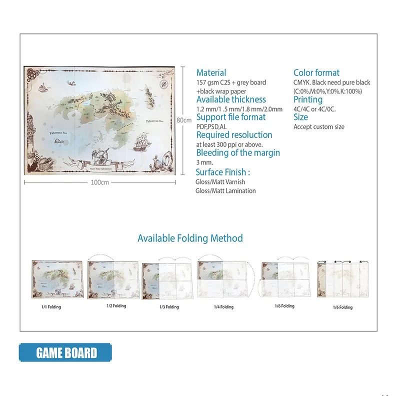 Custom Adult Board Games Print Arabic Unique Table Paper Adult Games Box Board Game