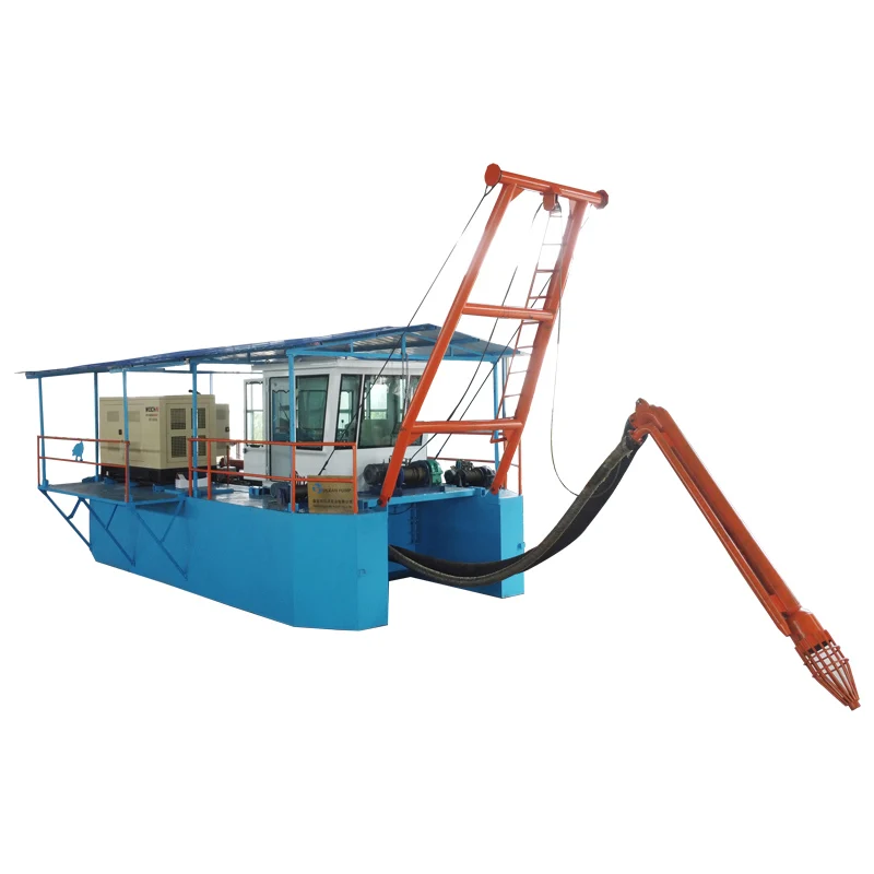 mini jet boat river cleaning machine for sale small water suction pump dredging ship