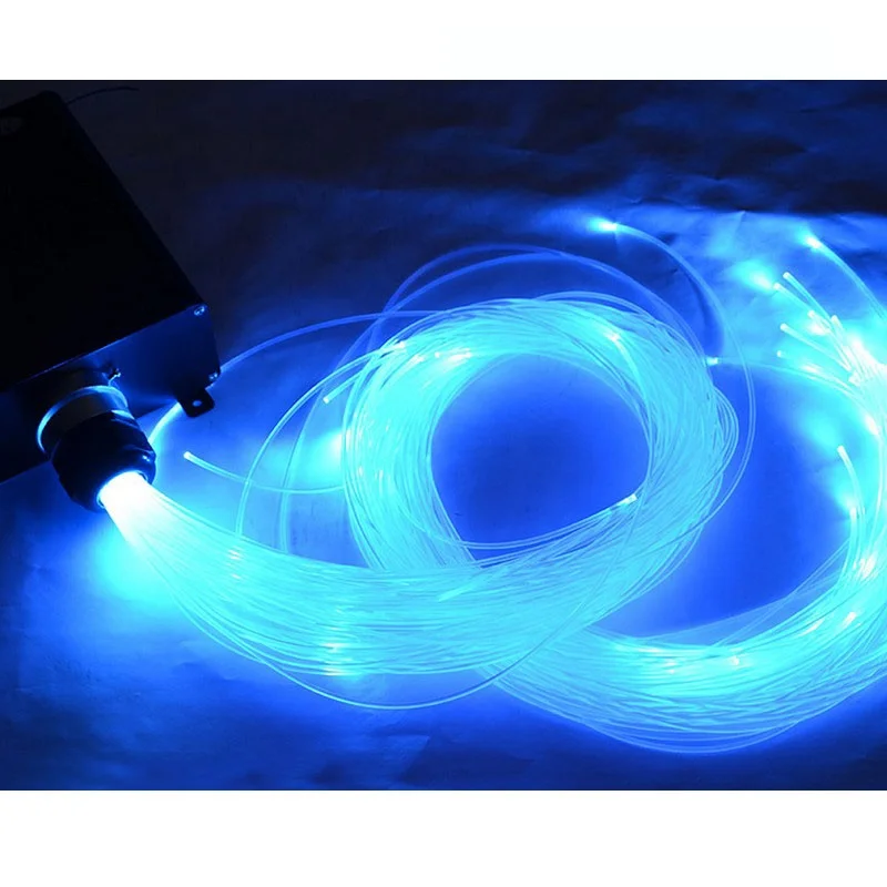 High Quality 6~10 Meter 0.5mm 0.75mm 1mm 1.5mm Diameter End Glow PMMA Fiber Optic Cable For Star Sky Ceiling Decoration