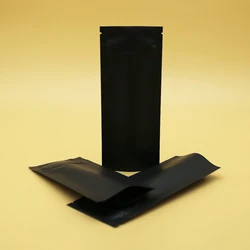 New style black child resistant zipper packs double mint edible storage mylar bags