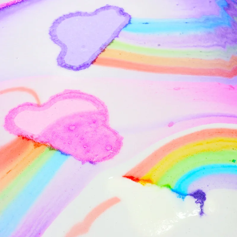 100g Rainbow clouds bath salt ball essential