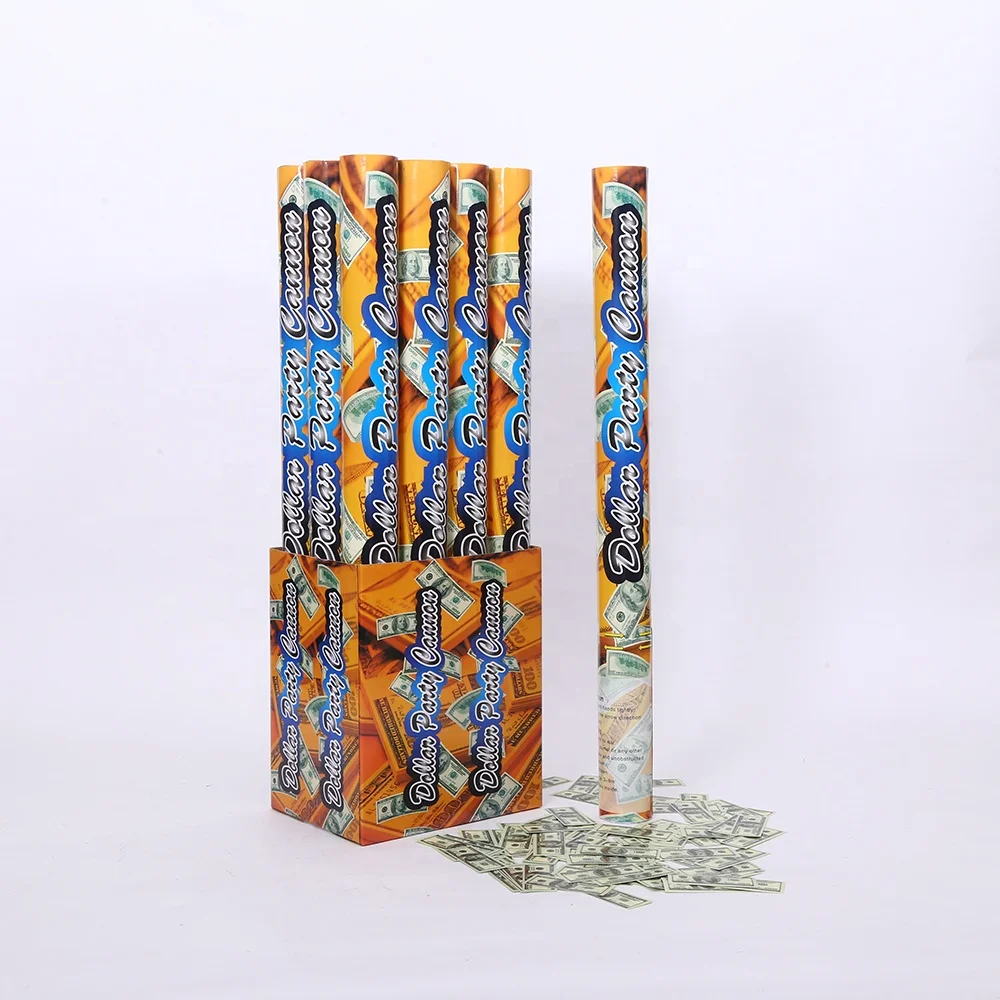 Fiesta popper 60 см USD100 конфетти Твист Стиль большая дистанция деньги шутер