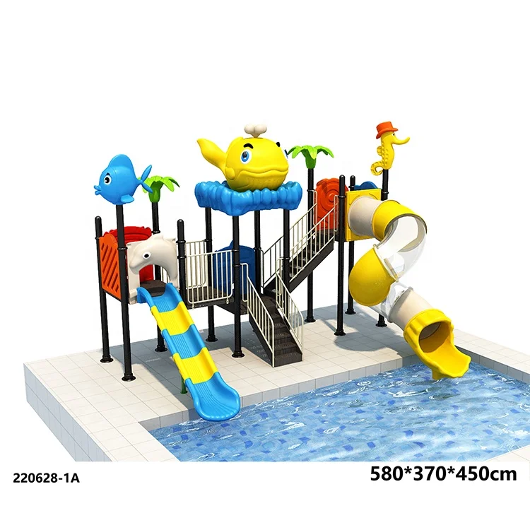2024 China Manufacture Supply Water Amusement Park Swimming Pool Water Slide Water Playground for kids