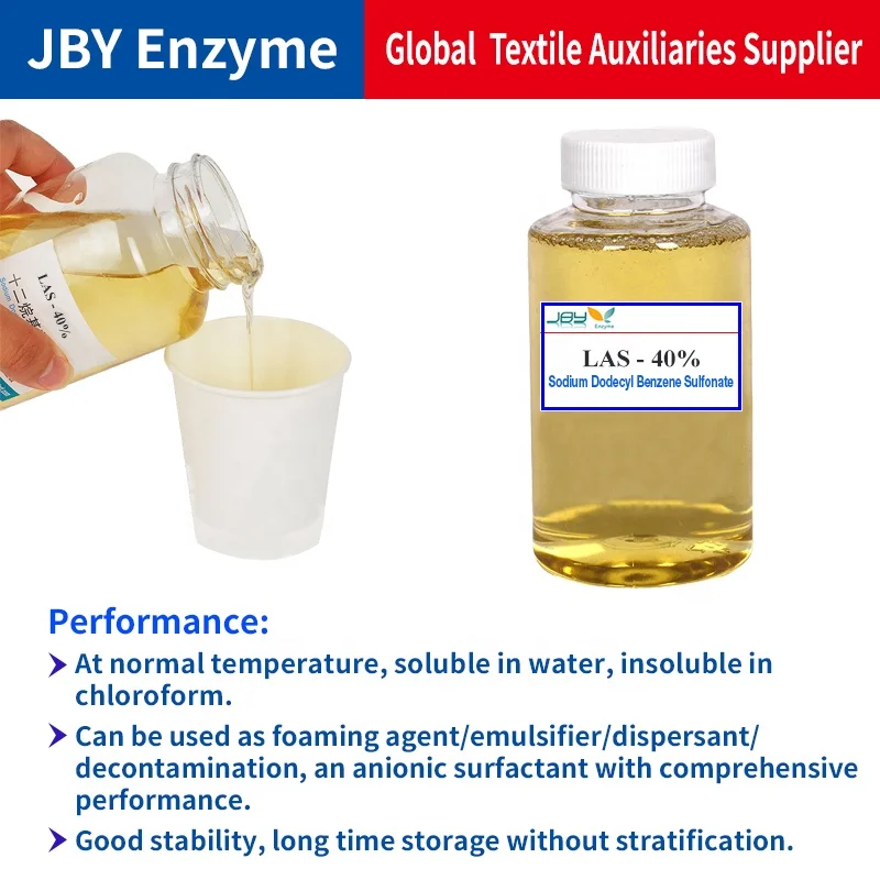 Linear alkyl LAS liquid soluble penetrant levelling agent emulsifier detergent raw material sodium dodecyl benzene sulfonate